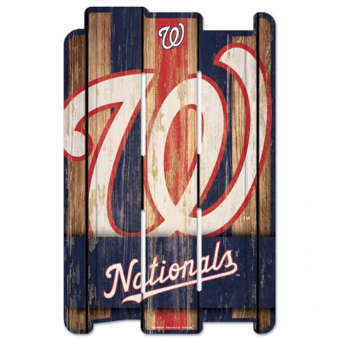 Washington Nationals Sign 11x17 Wood Fence Style - Special Order-0