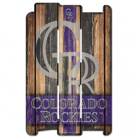 Colorado Rockies Sign 11x17 Wood Fence Style - Special Order-0