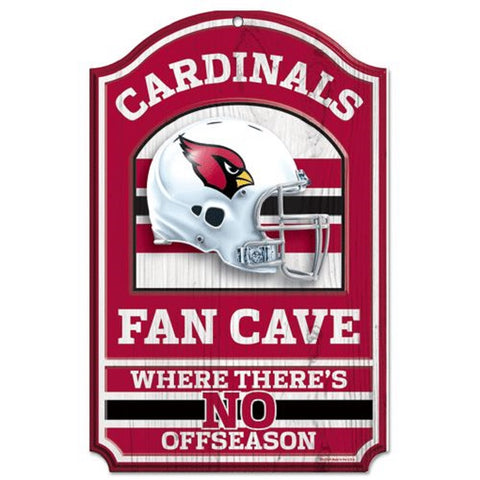 Arizona Cardinals Sign 11x17 Wood Fan Cave Design-0