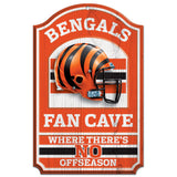 Cincinnati Bengals Sign 11x17 Wood Fan Cave Design-0