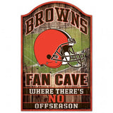 Cleveland Browns Sign 11x17 Wood Fan Cave Design-0