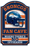 Denver Broncos Sign 11x17 Wood Fan Cave Design-0