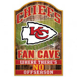 Kansas City Chiefs Sign 11x17 Wood Fan Cave Design-0