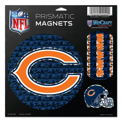 Chicago Bears Magnets 11x11 Prismatic Sheet-0