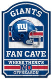 New York Giants Sign 11x17 Wood Fan Cave Design-0