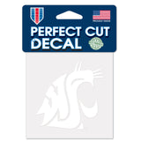 Washington State Cougars Decal 4x4 Perfect Cut White - Special Order-0