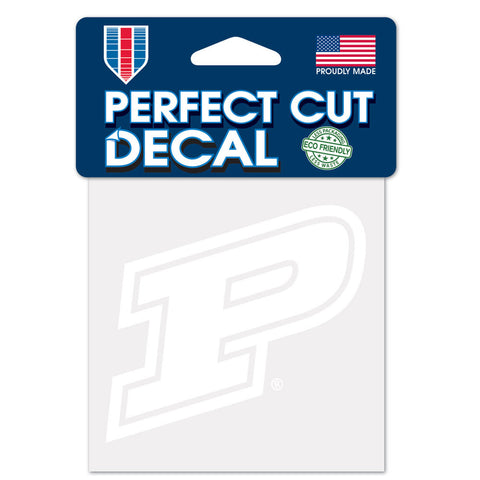 Purdue Boilermakers Decal 4x4 Perfect Cut White - Special Order-0