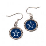 Dallas Cowboys Earrings Round Style - Special Order-0