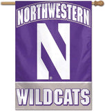 Northwestern Wildcats Banner 28x40 Vertical Special Order-0