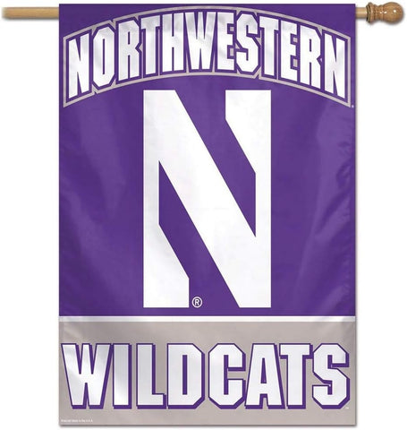 Northwestern Wildcats Banner 28x40 Vertical Special Order-0