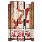 Alabama Crimson Tide Sign 11x17 Wood Fence Style-0