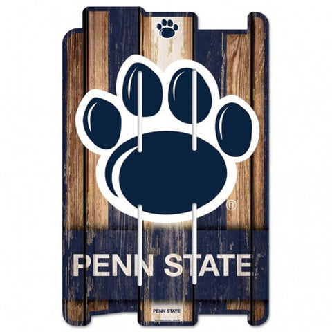 Penn State Nittany Lions Sign 11x17 Wood Fence Style-0