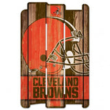 Cleveland Browns Sign 11x17 Wood Fence Style-0