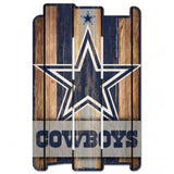 Dallas Cowboys Sign 11x17 Wood Fence Style-0