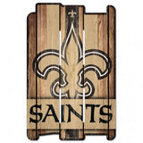 New Orleans Saints Sign 11x17 Wood Fence Style-0