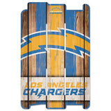 Los Angeles Chargers Sign 11x17 Wood Fence Style-0