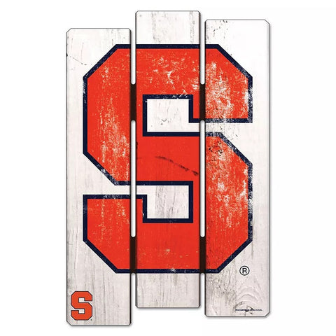 Syracuse Orange Sign 11x17 Wood Fence Style-0