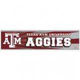 Texas A&M Aggies Decal 3x12 Bumper Strip Style - Special Order-0