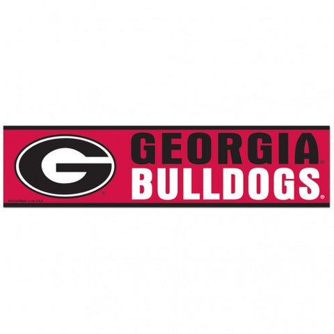 Georgia Bulldogs Decal 3x12 Bumper Strip Style - Special Order-0
