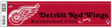 Detroit Red Wings Bumper Sticker-0