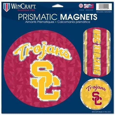 USC Trojans Magnets 11x11 Prismatic Sheet-0