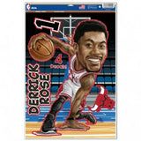 Chicago Bulls Decal 11x17 Multi Use Derrick Rose Caricature Design-0