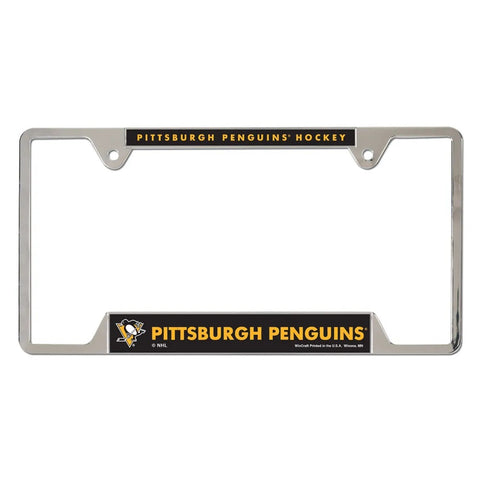 Pittsburgh Penguins License Plate Frame Metal - Special Order-0