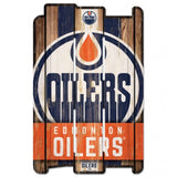 Edmonton Oilers Sign 11x17 Wood Fence Style - Special Order-0