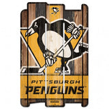 Pittsburgh Penguins Sign 11x17 Wood Fence Style-0