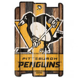 Pittsburgh Penguins Sign 11x17 Wood Fence Style-0