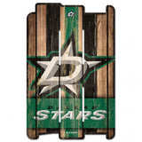 Dallas Stars Sign 11x17 Wood Fence Style - Special Order-0