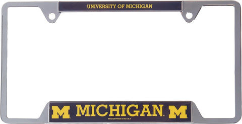 Michigan Wolverines License Plate Frame Metal-0