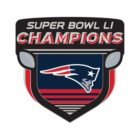 New England Patriots Pin Collector Jewelry Card Style Super Bowl 51 Champs Champ Design CO-0