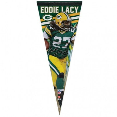 Green Bay Packers Pennant 12x30 Premium Style Eddie Lacy Design-0