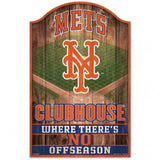 New York Mets Sign 11x17 Wood Fan Cave Design-0