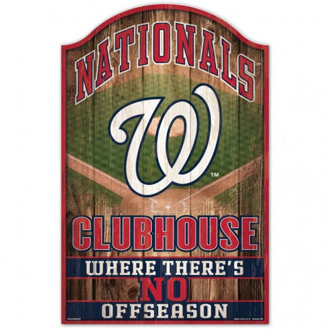 Washington Nationals Sign 11x17 Wood Fan Cave Design - Special Order-0
