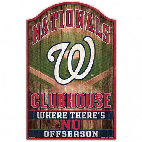 Washington Nationals Sign 11x17 Wood Fan Cave Design-0