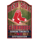 Boston Red Sox Sign 11x17 Wood Fan Cave Design - Special Order-0