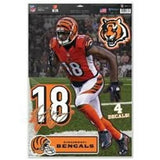 Cincinnati Bengals Decal 11x17 Multi Use AJ Green Design-0