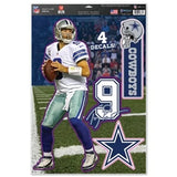 Dallas Cowboys Decal 11x17 Multi Use Tony Romo Design-0