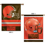 Cleveland Browns Banner 28x40 Vertical Premium 2 Sided-0