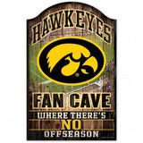 Iowa Hawkeyes Sign 11x17 Wood Fan Cave Design - Special Order-0
