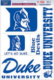 Duke Blue Devils Decal 11x17 Multi Use 5 Piece-0