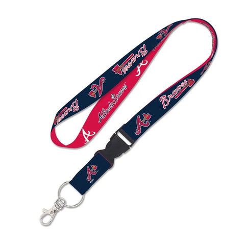 Atlanta Braves Lanyard with Detachable Buckle Two Color-0