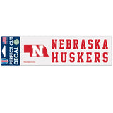 Nebraska Cornhuskers Decal 3x10 Perfect Cut Color-0