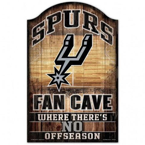 San Antonio Spurs Sign 11x17 Wood Fan Cave Design - Special Order-0