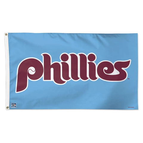 Philadelphia Phillies Flag 3x5 Deluxe Style Cooperstown - Special Order-0
