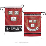 Harvard Crimson Flag 12x18 Garden Style 2 Sided - Special Order-0