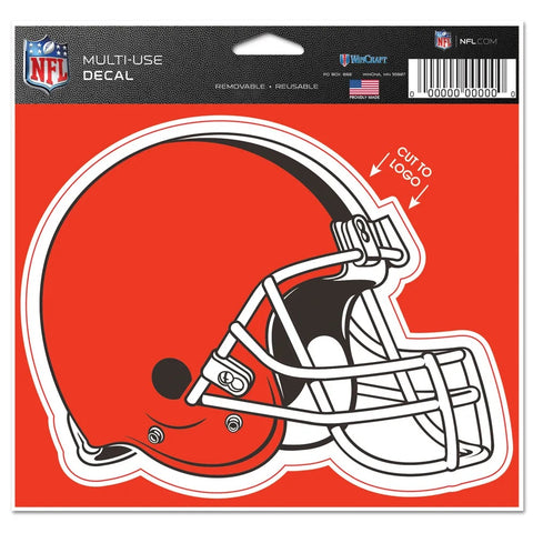 Cleveland Browns Decal 4.5x5.75 Perfect Cut Color Cut to Logo-0