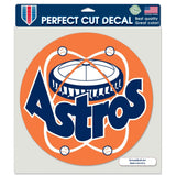 Houston Astros Decal 8x8 Perfect Cut Color Cooperstown Design - Special Order-0